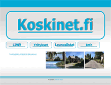Tablet Screenshot of koskinet.fi
